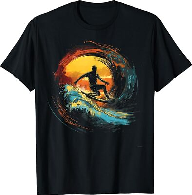 #ad Surfing Wave Surfers Graphic Tees For Women Men T Shirt