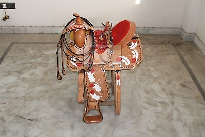 #ad Western Leather Barrel Horse Saddle Tack Set 10quot; to 18quot; Free Shipping