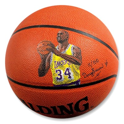 #ad Shaquille O#x27;Neal Unsigned Basketball Lakers Artist Custom Painted # 150 Limited
