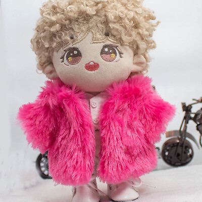 Cute For Plush Doll Toy 20cm Faux Fur Coats Pants Clothes Clothing Sets Dress Up $19.99