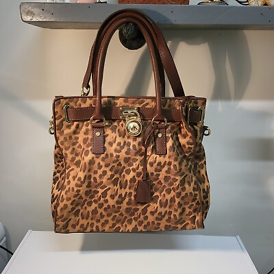#ad Michael Kors Handbag Leopard Print Tote