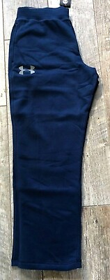 #ad New Under Armour Fitted Navy Sweatpant Coldgear 1248351 Sizes S to 4XL