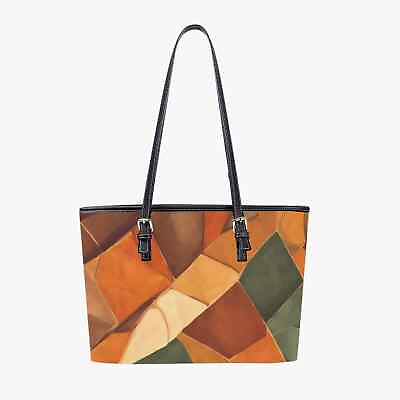 #ad Large Leather Tote Bag For Women Rustic Abstract Illustration
