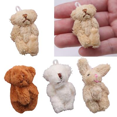 #ad Miniature Plush Doll 1:12 Toys Doll House Bear for Dining Doll House Kitchen