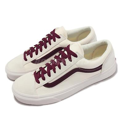 #ad Vans Style 36 White Red Vintage Pop Port Men Unisex Casual Shoes VN0A54F6PRT
