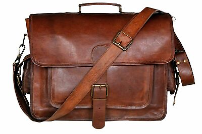 #ad Laptop Bag Vintage Book Bag Messenger Bag Oiled Leather Messenger Bag