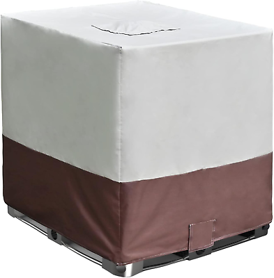 #ad 275 Gallon IBC Tote Cover 1000L Outdoor 420D Buckle Strap Water Tank Cover