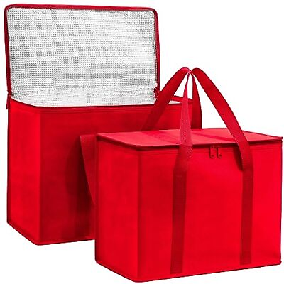#ad Reusable Insulated Grocery Shopping Bag Thermal Insulation Tote for Beach Picnic