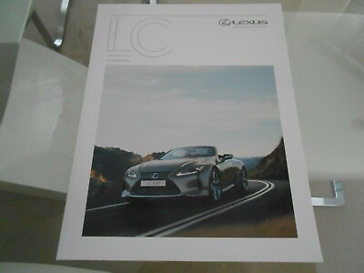 #ad LEXUS New LC CONVERTIBLE Sports Car Coupe UK Sales Luxury Brochure 2020 MINT
