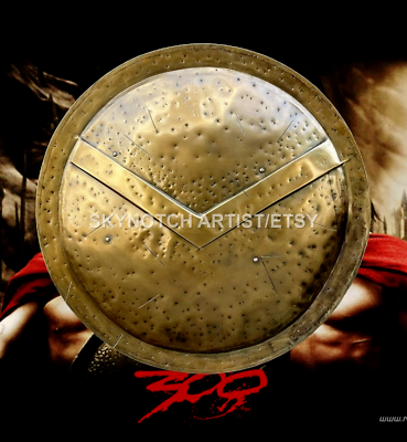 #ad 30“ Medieval 300 Spartan Shield King Leonidas 18 Gauge Steel Halloween Gift