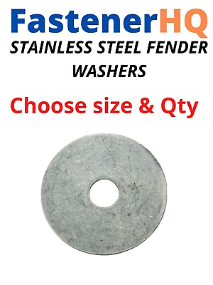 #ad Fender Washers Large Diameter Stainless Steel All Sizes Available in Listing