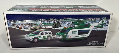 #ad Vintage Hess Collectible 2012 Toy Helicopter And Rescue Truck Brand New In Box