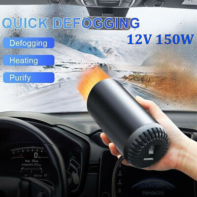 #ad 12V DC 150W Portable Electric Car Heater Heating Fan Defogger Defroster Demister