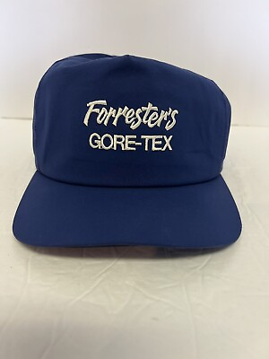 #ad Vintage Forrester’s Gore Tex Portland Oregon Hat Cap Made in USA Blue