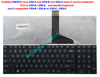 #ad New for Toshiba Satellite C50 A C55 A C50D A C55D A Series US Keyboard Chiclet