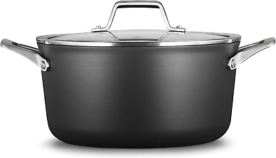 #ad Premier Hard Anodized Nonstick Cookware 6 Quart Stockpot with Cover
