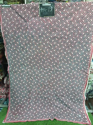 #ad Nakshi Cotton Antique Stitched Floral Star Assorted Lahori Vintage Kantha Throw
