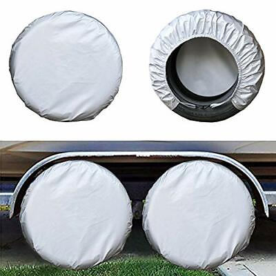 #ad Kayme Rv Tire Covers Set of 4 Travel Trailer Camper Truck SUV Assorted Sizes