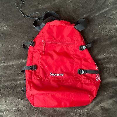 #ad Supreme Backpack Nylon Red F1323