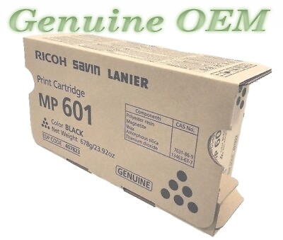 #ad 407823 Original OEM Ricoh Toner Cartridge Black Genuine Sealed