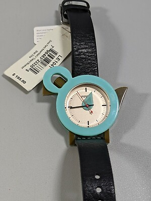 Fossil Women#x27;s LE1041 Limited Edition Vintage Aviary Black Leather Watch Rare $235.00