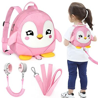 #ad Toddler Harness Backpack Leash Cute Kid Backpacks with Anti Baby Pink Penguin