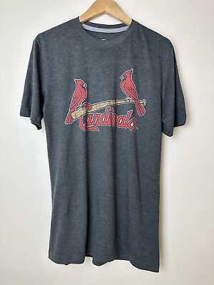 #ad NIKE Regular Fit Adult St Louis Cardinals Baseball MLB Gray T Shirt Size M