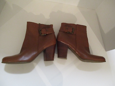 #ad isaac mizrahi live Women#x27;s Bootie Brown 8M Leather