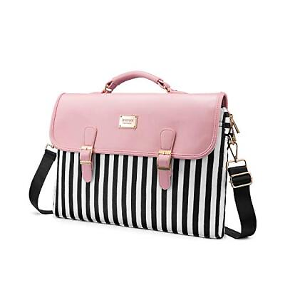 #ad Computer Bag for Women Laptop Messenger Bag for Work College Slim Pink 15.6 Inch