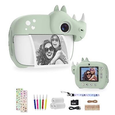 #ad CAMCLID Kids Camera Instant Print 1080P HD Kids Digital Camera for Boys Girls...