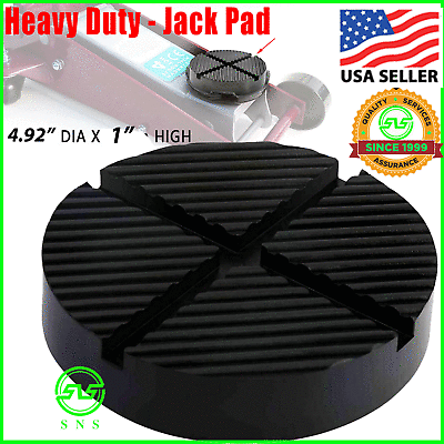 #ad Floor Jack Pads Rubber Adapter Slotted Pad Car Truck Cross Frame Rail Universal