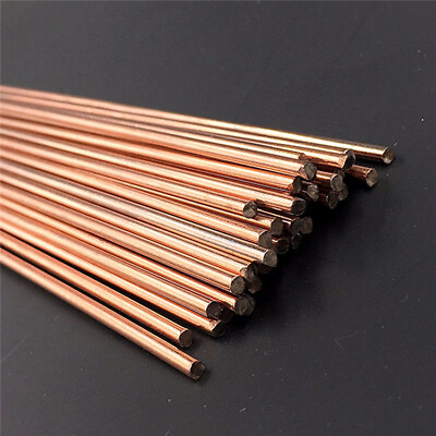 #ad 2Pcs Copper Rod Diameter 6mm Length 300mm alloy metal Round solid bar