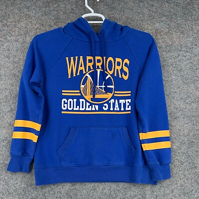 #ad Golden State Warriors Sweatshirt Mens Medium Blue Hoodie NBA Basketbal UNK