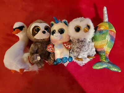 #ad TY Beanie Boos and Babies set of 5