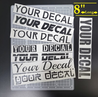 #ad 1 Custom Personalized Vinyl Lettering Name Decal Sticker Car Window Mug Flask