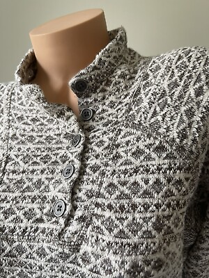 #ad North River Sweater Womens M Unique Details Super Cute Knit Pattern 3889