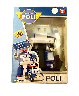 #ad Robocar Poli POLI Blue Transforming Robot Car Toy set by ROI Kid toys