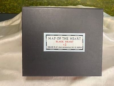 #ad MAP OF THE HEART BLACK HEART V.2 90ML EDP SPRAY NEW WITH BOX