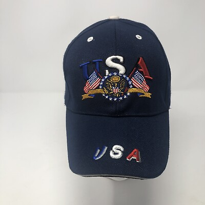 #ad USA Blue Hat with Flag and Eagle
