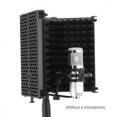#ad Microphone Isolation Shield Studio Mic Sound Absorbing Foam for Recording Studio