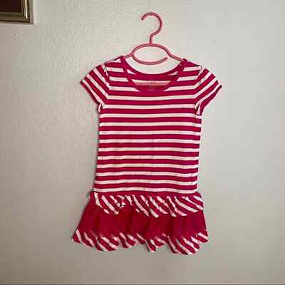 #ad Children’s Place Pink and white Stripe Dress Sz 4