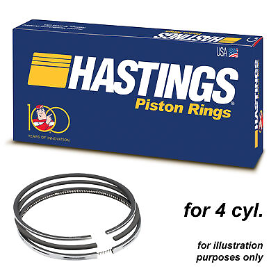 #ad Hastings 2C5266 piston rings x4 for Alfa Romeo Jeep Fiat Abarth 500 595 695 1.4T