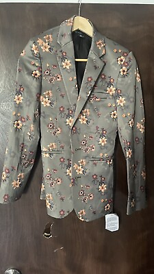 #ad Men’s Suit Top Asos Floral Design Medium US 32” US Seller