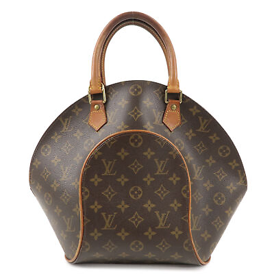 #ad Authentic Louis Vuitton Monogram Ellipse MM Hand Bag Brown M51126 Used F S