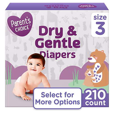 #ad Dry amp; Gentle Diapers Size 3 210 Count Select for More Options