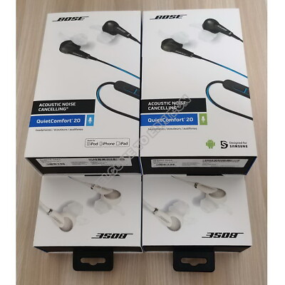#ad Bose QC20 Earbuds Noise Cancelling QuietComfort 20 Headpones For iOS Android