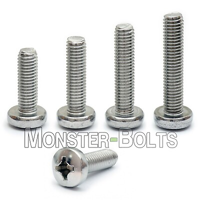 #ad M3.5 Stainless Steel Phillips Pan Head Machine Screws DIN 7985A Metric A2 18 8