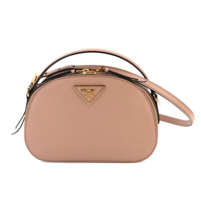 #ad PRADA Odette 2way Hand Shoulder Bag Saffiano Leather Cipria Pink 1BH123 90230600