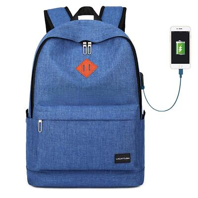 #ad College Backpack Water Resistant Laptop Rucksack