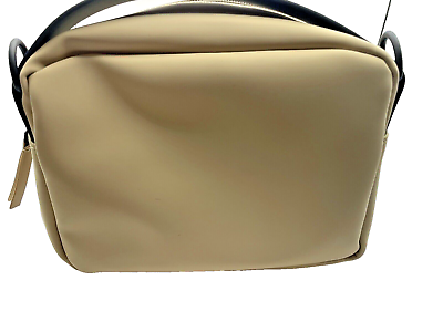 #ad Rains Box Bag Crossbody Satchel Purse Travel Bag SAND Waterproof MSRP $110 NWT
